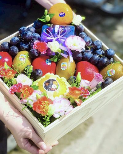 Giỏ Hoa Quả Chúc Mừng