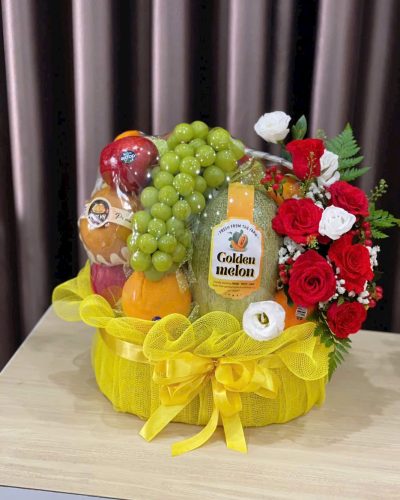 Giỏ Hoa Quả Chúc Mừng