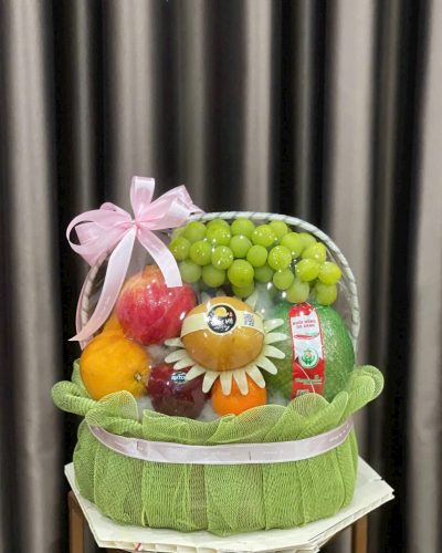 Giỏ Hoa Quả Chúc Mừng