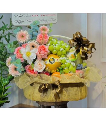 Giỏ hoa quả chúc mừng