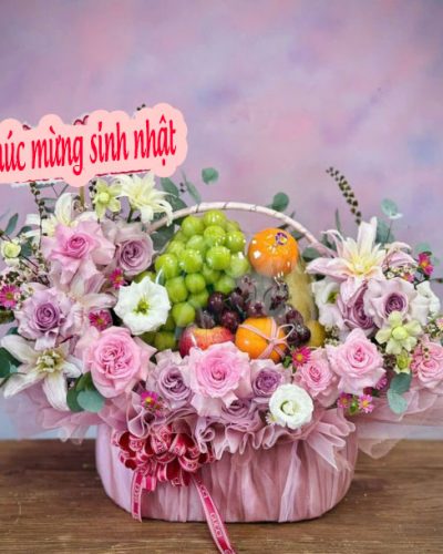 Giỏ Hoa Quả Chúc Mừng