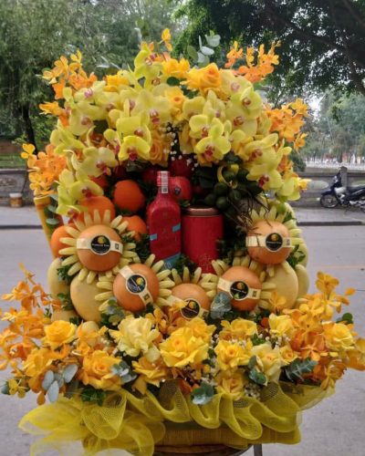 Giỏ Hoa Quả Chúc Mừng