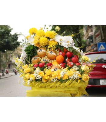 Giỏ Hoa Quả Chúc Mừng